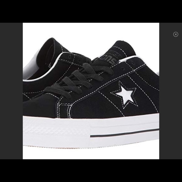 converse one star black mens